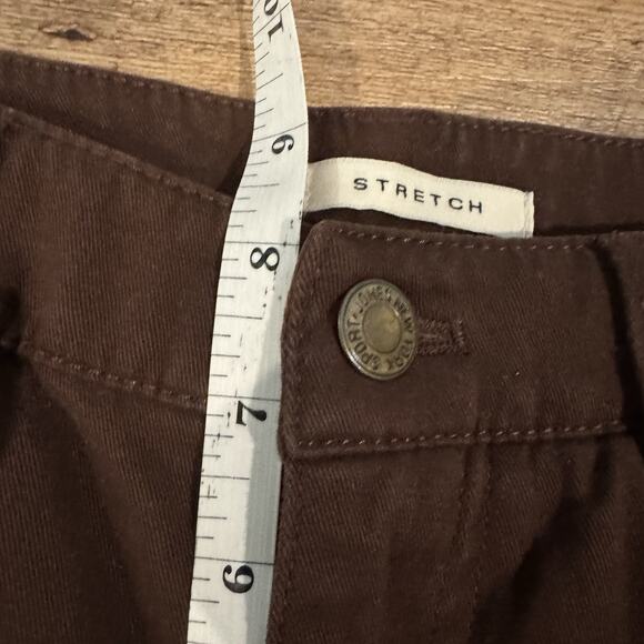 Jones New York Sport Petite Chino Pants Slacks Stretch Chocolate Brown Size 2P - Picture 9 of 10